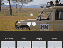 Tablet Screenshot of hmsafaris.com